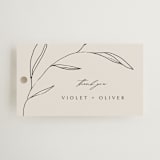 "Waldorf" - Wedding Favor Tags in Taupe by Kelly Schmidt - Front