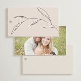 "Waldorf" - Wedding Favor Tags in Taupe by Kelly Schmidt - Back of Card Options