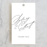 "By Your Side" - Wedding Favor Tags in Crest by Design Lotus - Front