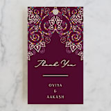 "Henna" - Wedding Favor Tags in Mixed Berry by fatfatin - Front