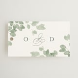"Vining" - Wedding Favor Tags in Eucalyptus by Kristie Kern - Front