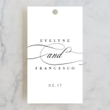 "Blancmange" - Wedding Favor Tags in Frost by chocomocacino - Front