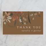 "Fall Garden Bouquet" - Wedding Favor Tags in Rust by Grace Kreinbrink - Front