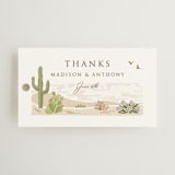 "Westward" - Wedding Favor Tags in Red Rock by Paper Sun Studio - Front