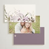 "Meadow Burst" - Wedding Favor Tags in Lilac by Grace Kreinbrink - Back of Card Options