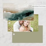 "Sunset Waves" - Wedding Favor Tags in Marine by Nicoletta Savod - Back of Card Options
