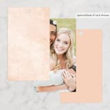 "New Blossoms" - Wedding Favor Tags in Peach by Olivia Raufman - Back of Card Options