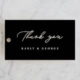 "Garden Moonlight" - Wedding Favor Tags in Ink by Katherine Moynagh - Front