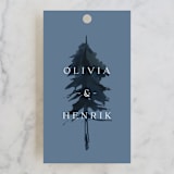 "Airy Mountain" - Wedding Favor Tags in Air by Janean Hinger - Front