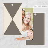 "Formal Elegance" - Wedding Favor Tags in Latte by Morgan Kendall - Back of Card Options