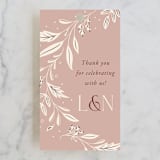"Moment" - Wedding Favor Tags in Rose by Erin German - Front