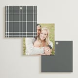 "Sector" - Wedding Favor Tags in Snow by Kaydi Bishop - Back of Card Options
