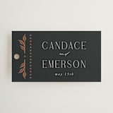 "Gilded nouveau frame" - Wedding Favor Tags in Onyx by Ana de Sousa - Front