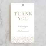 "Extravagant" - Wedding Favor Tags in Natural by Jessie Steury - Front