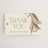 "1081" - Wedding Favor Tags in Blush by GeekInk Design - Front