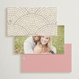 "1081" - Wedding Favor Tags in Blush by GeekInk Design - Back of Card Options
