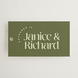 "News!" - Wedding Favor Tags in Kiwi by Claudia Orengo - Front