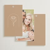 "Belle Rose" - Wedding Favor Tags in Buttercream by Claudia Orengo - Back of Card Options