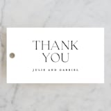 "tomorrows" - Wedding Favor Tags in Ink by Lori Wemple - Front