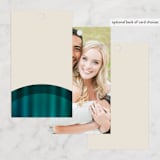 "Spectrum" - Wedding Favor Tags in Teal by Heather Schertzer - Back of Card Options