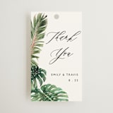 "Our Paradise" - Wedding Favor Tags in Tropical by Elly - Front
