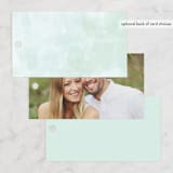 "Caliza" - Wedding Favor Tags in Seafoam by Lauren Chism - Back of Card Options