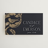 "Mirror" - Wedding Favor Tags in Onyx by Ana de Sousa - Front