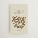 "Radiant Botany" - Wedding Favor Tags in Mint by Simona Camp - Front