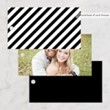 "boba" - Wedding Favor Tags in Onyx by Up Up Creative - Back of Card Options