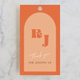 "rory" - Wedding Favor Tags in Rust by Alaina Cherup - Front