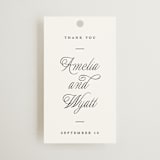 "Terra" - Wedding Favor Tags in Snow by Pixel and Hank - Front
