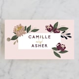 "Wild Peonies" - Wedding Favor Tags in Blush by Cindy Reynolds - Front