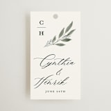 "Pressed Foliage" - Wedding Favor Tags in Heather by Stacey Meacham - Front