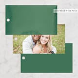"Double Rainbow" - Wedding Favor Tags in Cactus by Pink House Press - Back of Card Options
