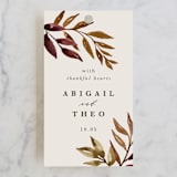 "botanical portrait" - Wedding Favor Tags in Leather by Kate Ahn - Front