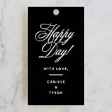 "our moment" - Wedding Favor Tags in Tuxedo by Jill Means - Front