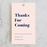 "Vogue" - Wedding Favor Tags in Navy by Genna Blackburn - Front