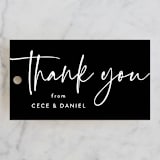 "In this together" - Wedding Favor Tags in Black Tie by Lea Delaveris - Front