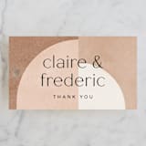 "Arches" - Wedding Favor Tags in Terracotta by Kelly Schmidt - Front