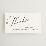 "Beautifully Scripted" - Wedding Favor Tags in Pearl by Hooray Creative - Front