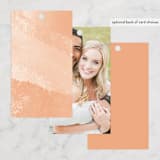 "Swept" - Wedding Favor Tags in Blush by Snow and Ivy - Back of Card Options