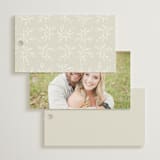 "Foil Botanical Frame" - Wedding Favor Tags in Taupe by Hannah Williams - Back of Card Options