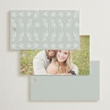 "Blue Garden" - Wedding Favor Tags in Mist by Hannah Williams - Back of Card Options
