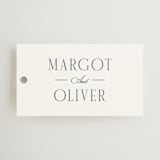 "The Ritz" - Wedding Favor Tags in Quartz by Kristie Kern - Front