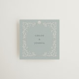 "Floral Romance" - Wedding Favor Tags in Something Blue by Gwen Bedat - Front