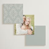 "Floral Romance" - Wedding Favor Tags in Something Blue by Gwen Bedat - Back of Card Options