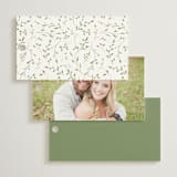 "Delicate Vine" - Wedding Favor Tags in Alabaster by Susan Moyal - Back of Card Options