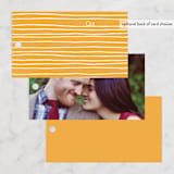 "The Happy Couple" - Wedding Favor Tags in Tangerine by R studio - Back of Card Options