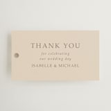 "Magnolias" - Wedding Favor Tags in Sky by Sabrin Deirani - Front