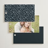 "Magnolias" - Wedding Favor Tags in Sky by Sabrin Deirani - Back of Card Options